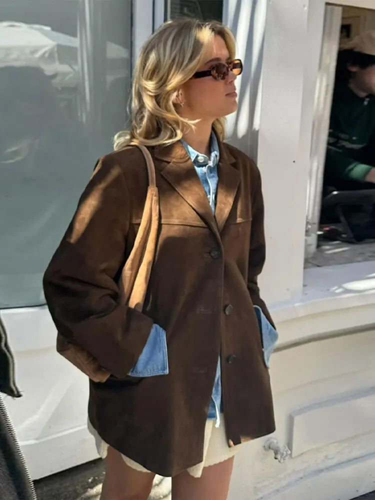 Sofia - Elegant Brown Jacket