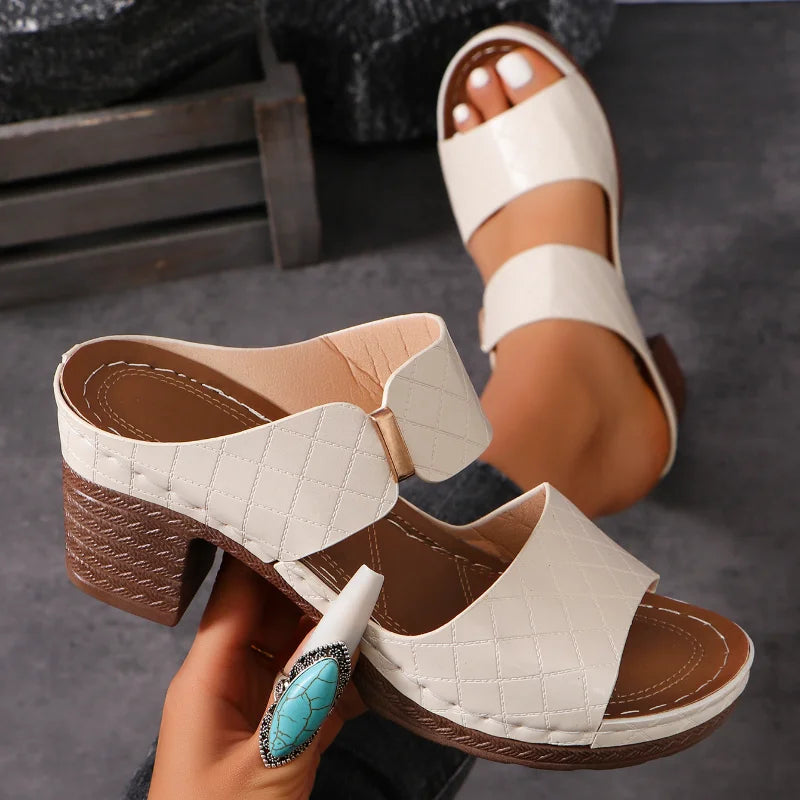 Ainsley - Chic Versatile Block Heel Sandals