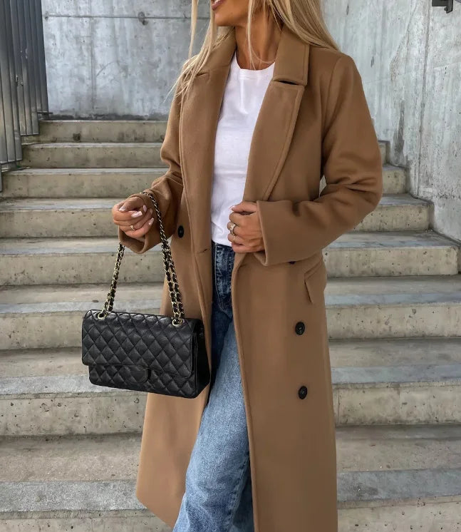 Mirabelle - Women Timeless Double-Breasted Wool Coat