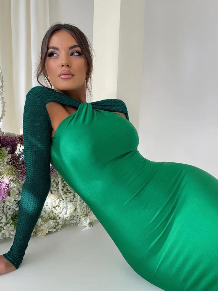 Lara - Elegant Long Sleeve Party Dress