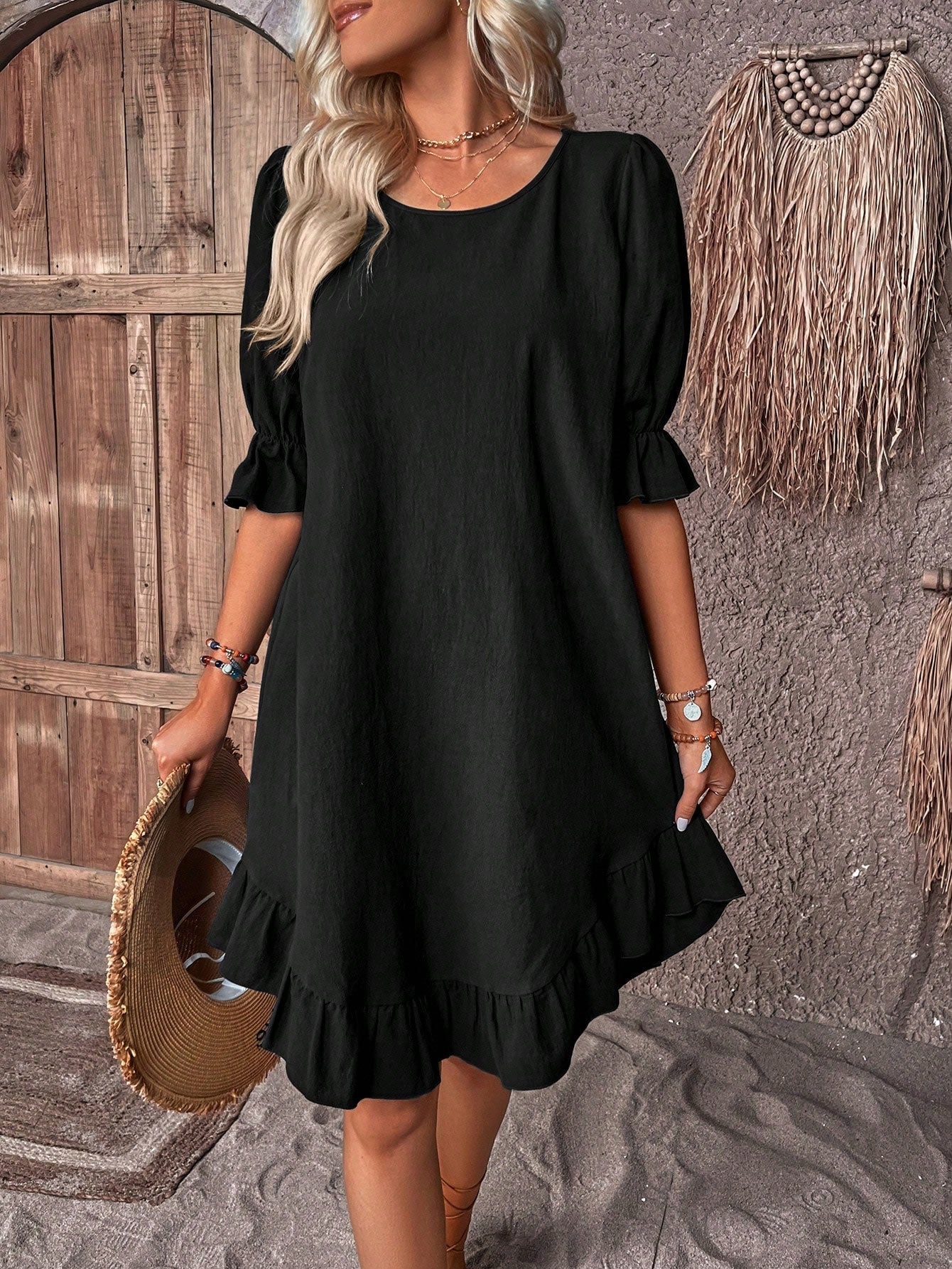 Vanessa - Stylish Boho Midi Dress