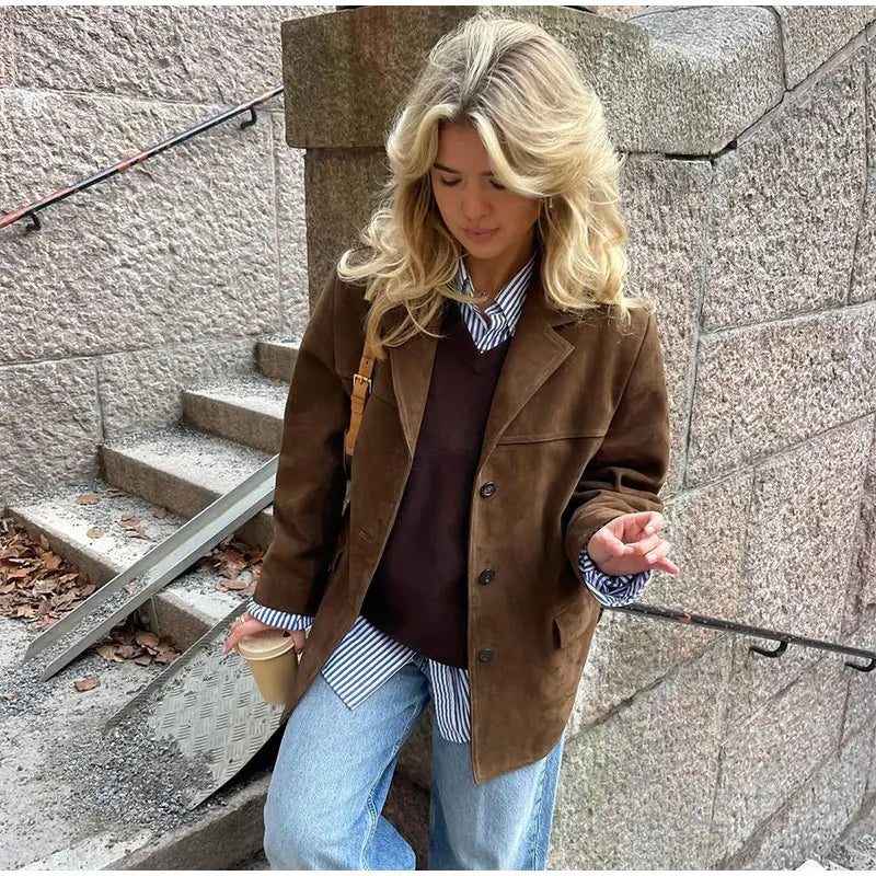 Sofia - Elegant Brown Jacket