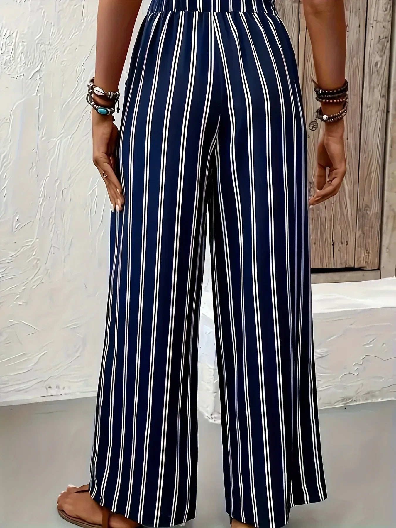 Quincy - Striped Wide-Leg Pants