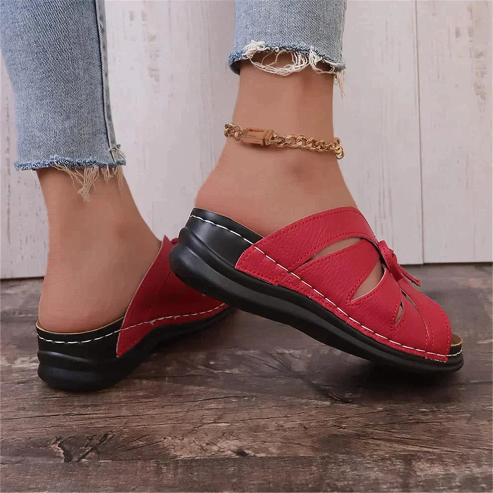 Ivette - Breathable Cutout Lace-Up Sandals