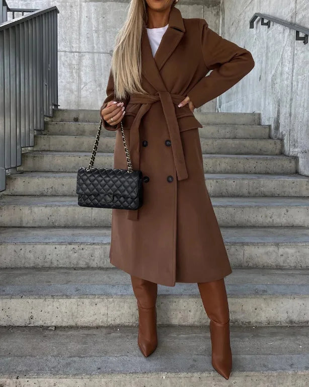 Mirabelle - Women Timeless Double-Breasted Wool Coat