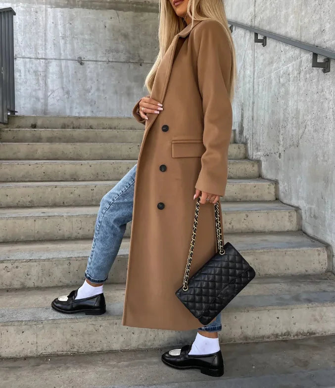 Mirabelle - Women Timeless Double-Breasted Wool Coat