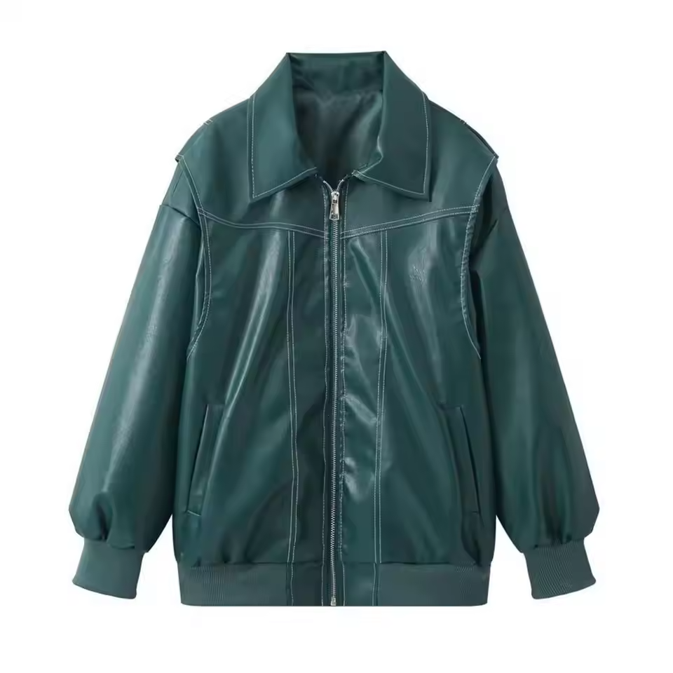 Amari - Oversized Leather Jacket