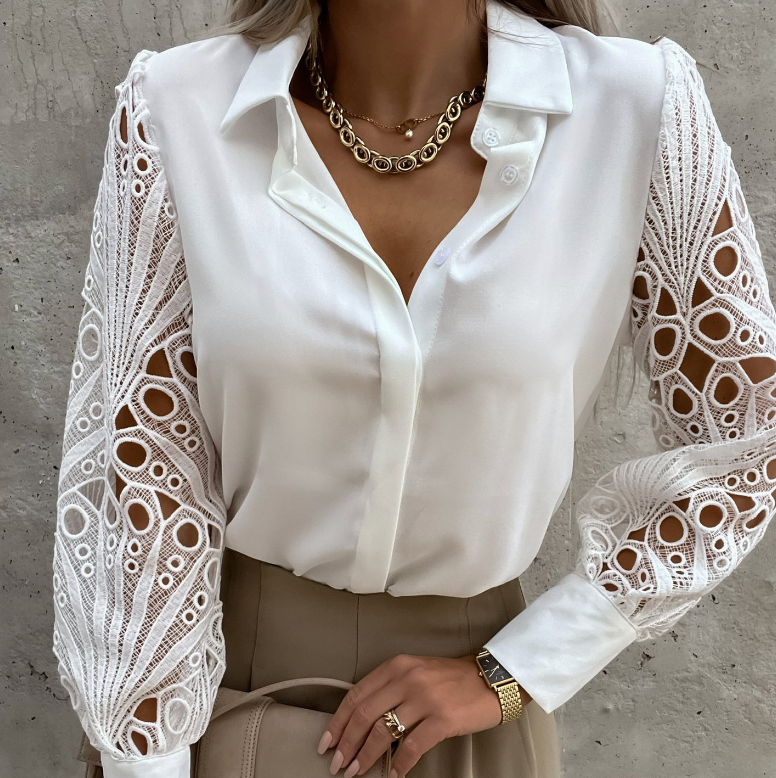 Julia - Casual Chic Lace Blouse