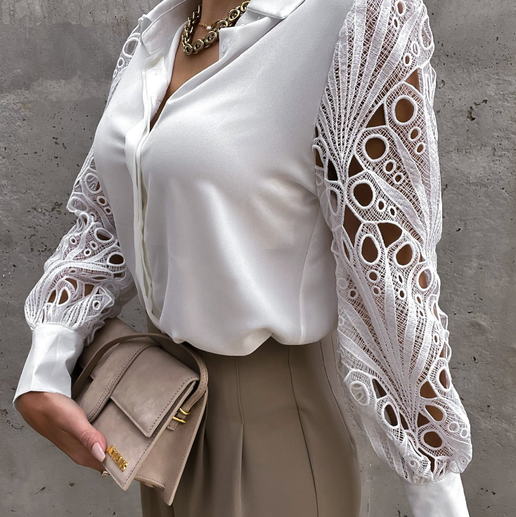 Julia - Casual Chic Lace Blouse