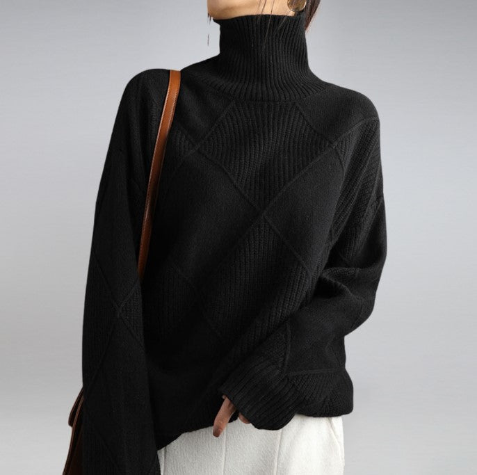 Beth - Turtleneck Sweater for Effortless Style and Comfort