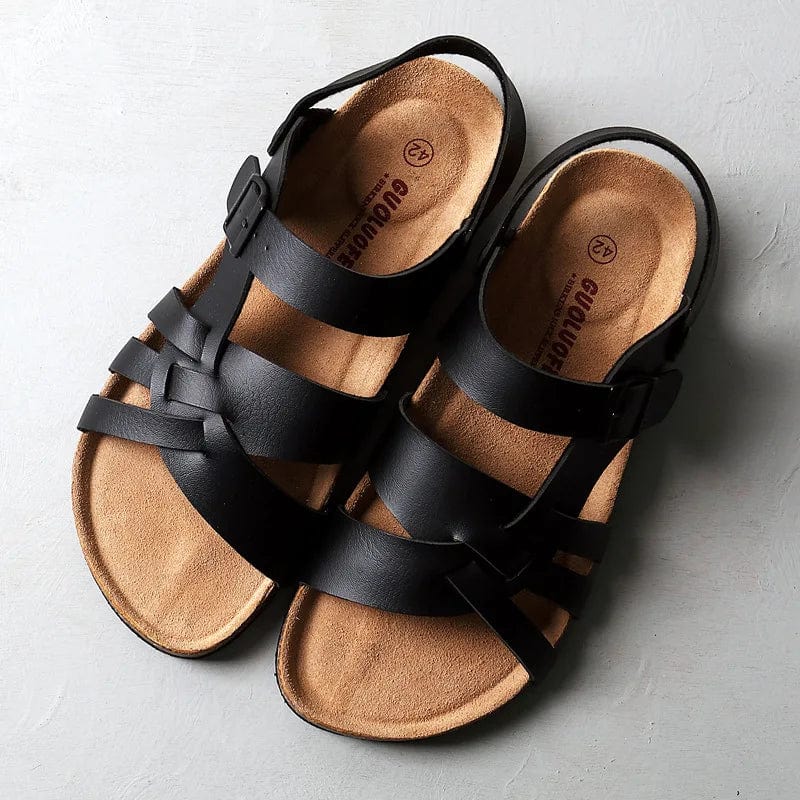 Beatrice - Faux Leather Sandals