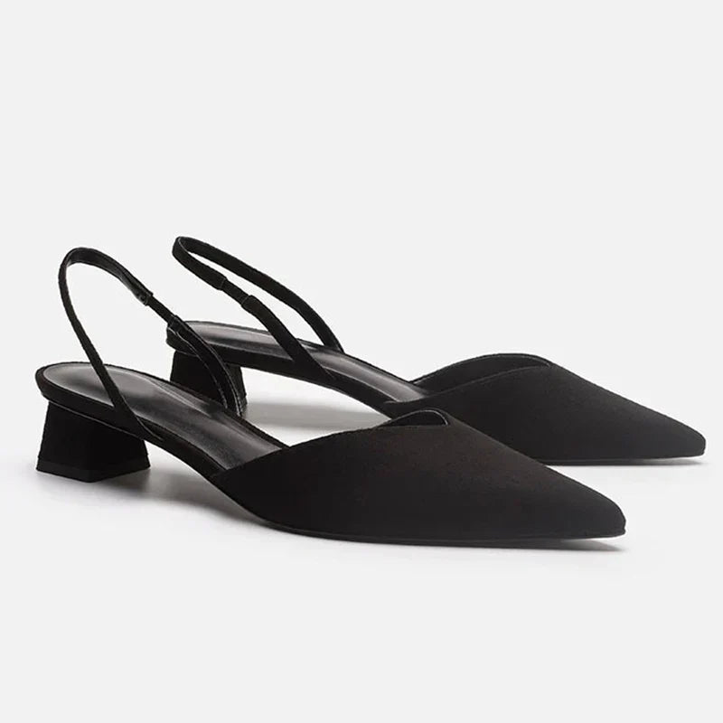 Bianca - Pointed Toe Slingback Heels