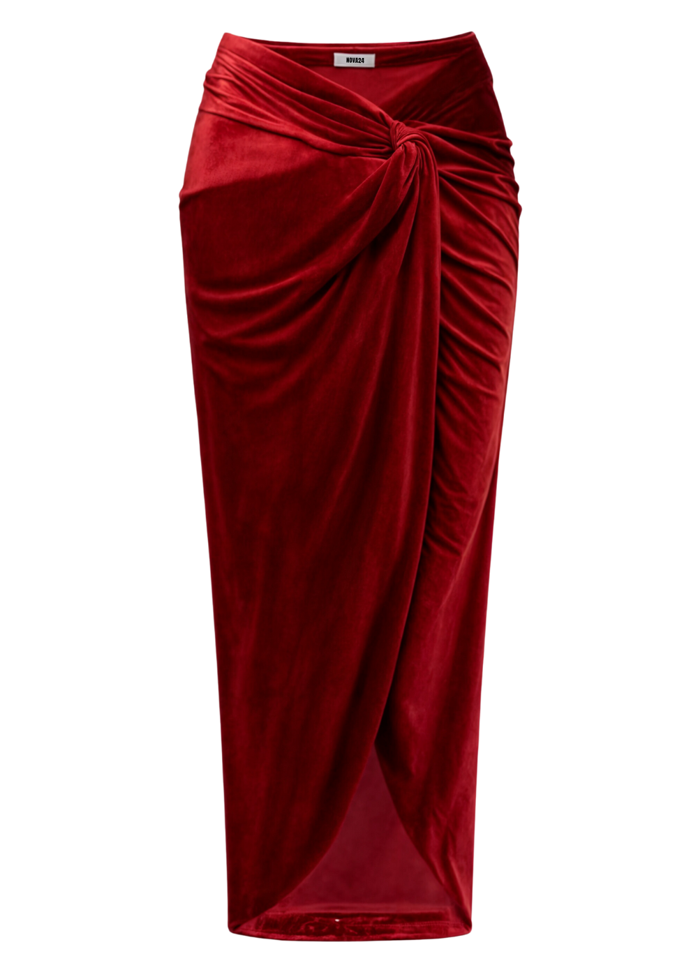 Seraphina - Red Velvet Maxi Dress