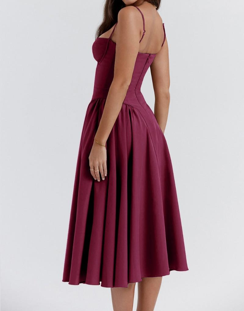 Isabel - Corset Midi Dress