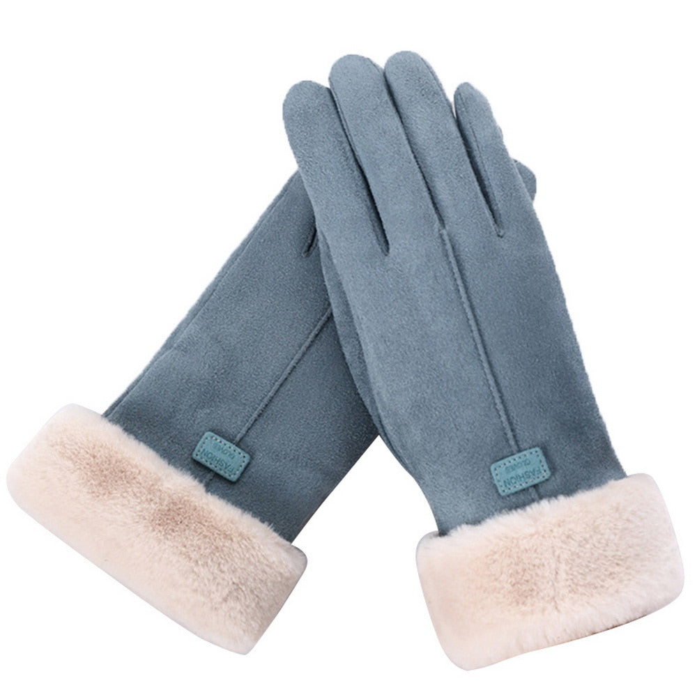 Irene - Stylish and Warm Furry Winter Gloves for Women