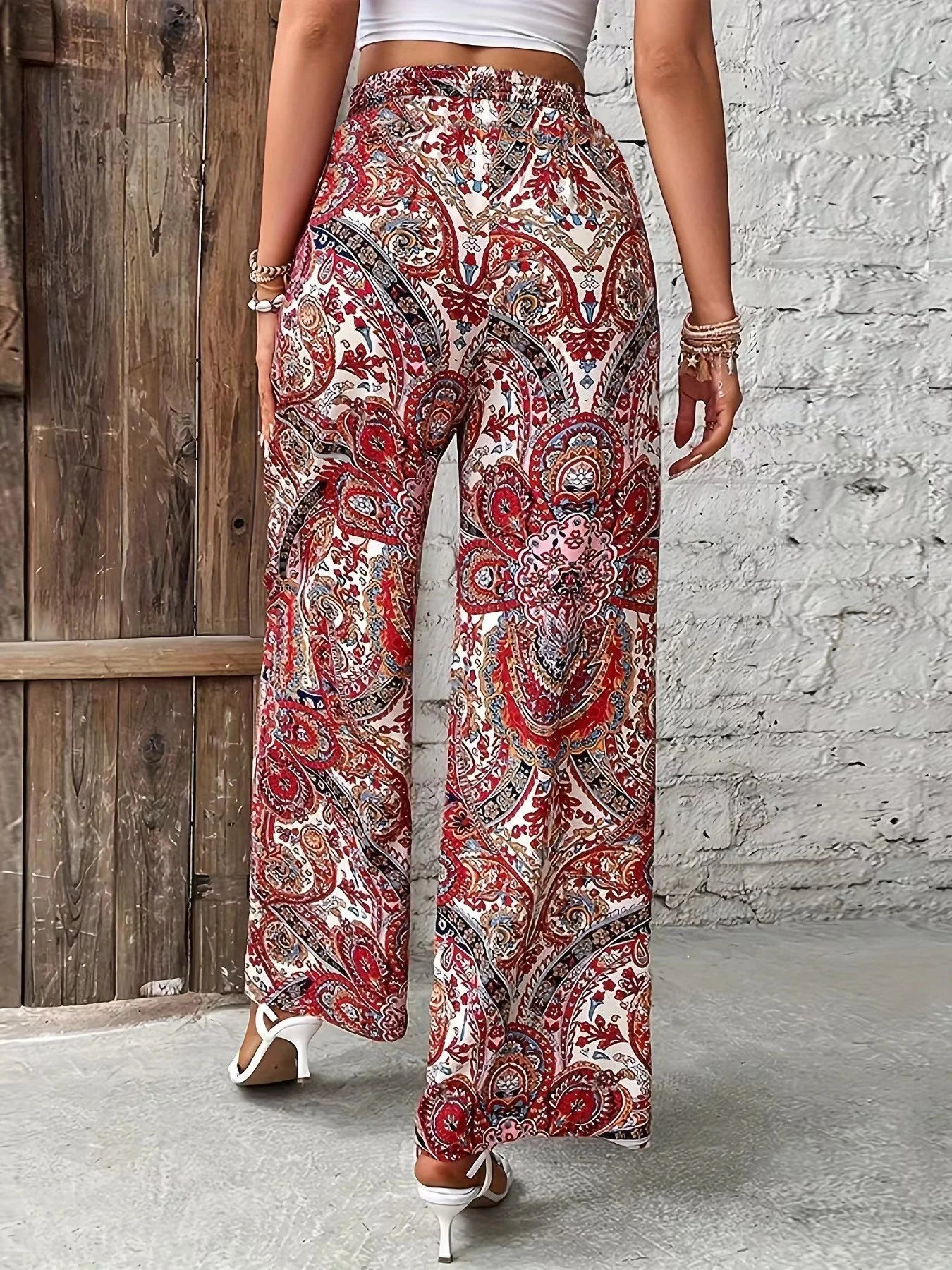 Kaia - Boho Wide-Leg Pants