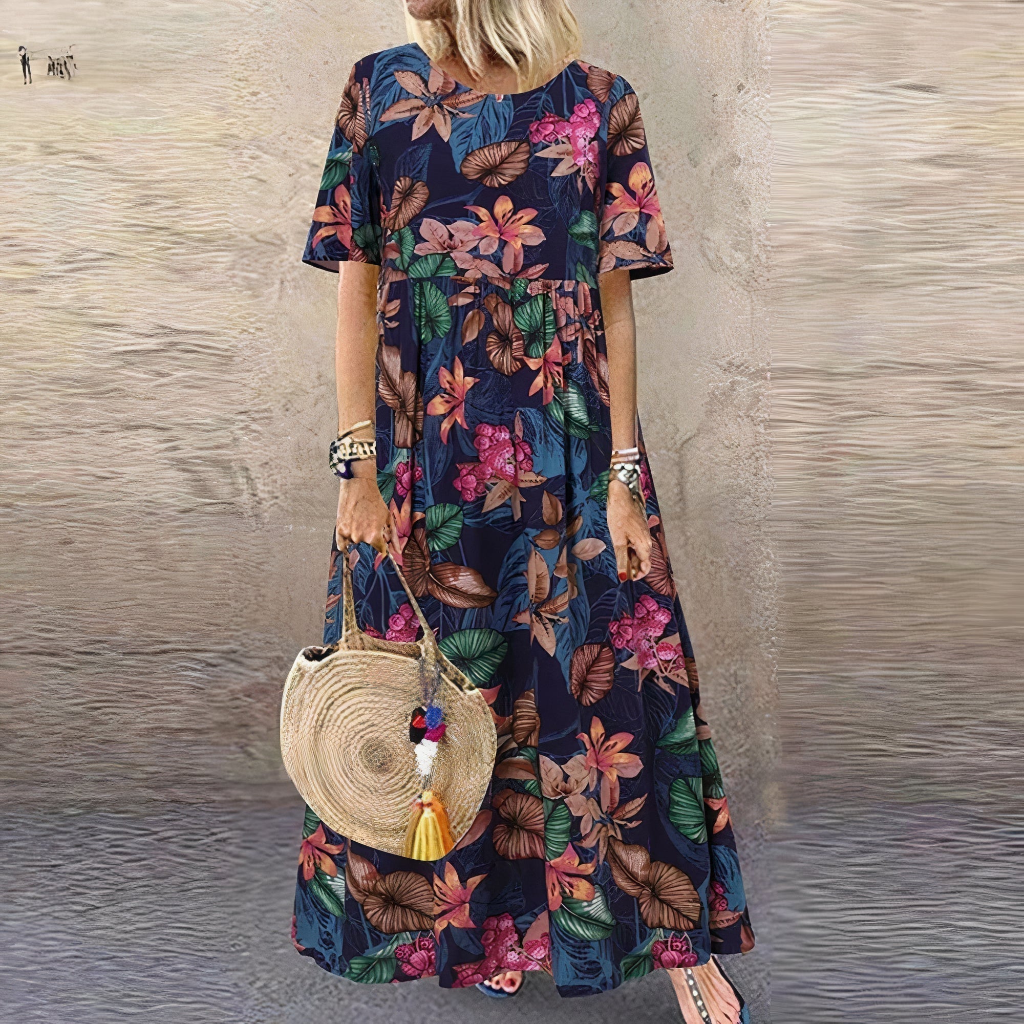 Hannah - Vibrant Floral Maxi Dress (Plus Size Available)