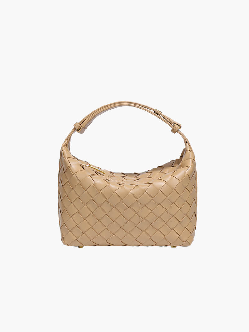 Fenella - Mini Woven Faux Leather Bag