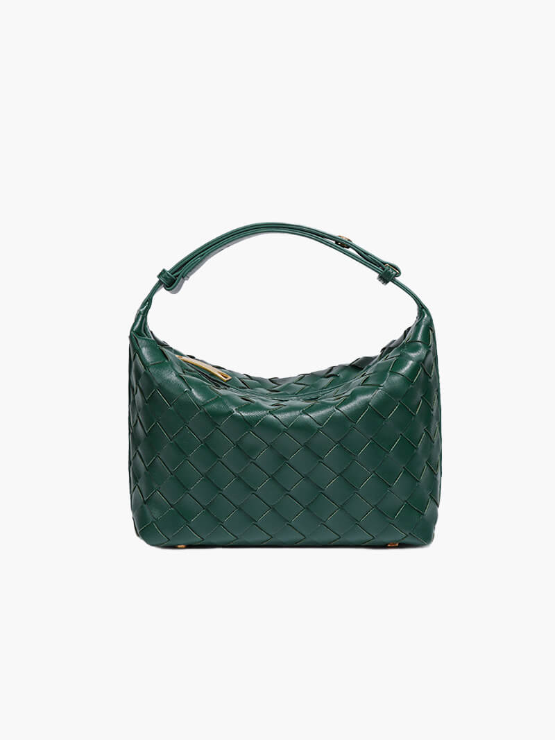 Fenella - Mini Woven Faux Leather Bag