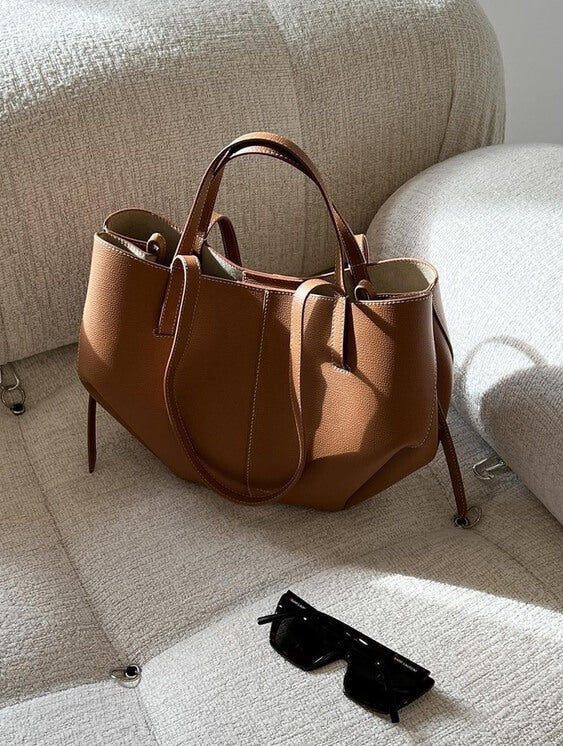 Lucille - Elegant Leather Shopper Bag