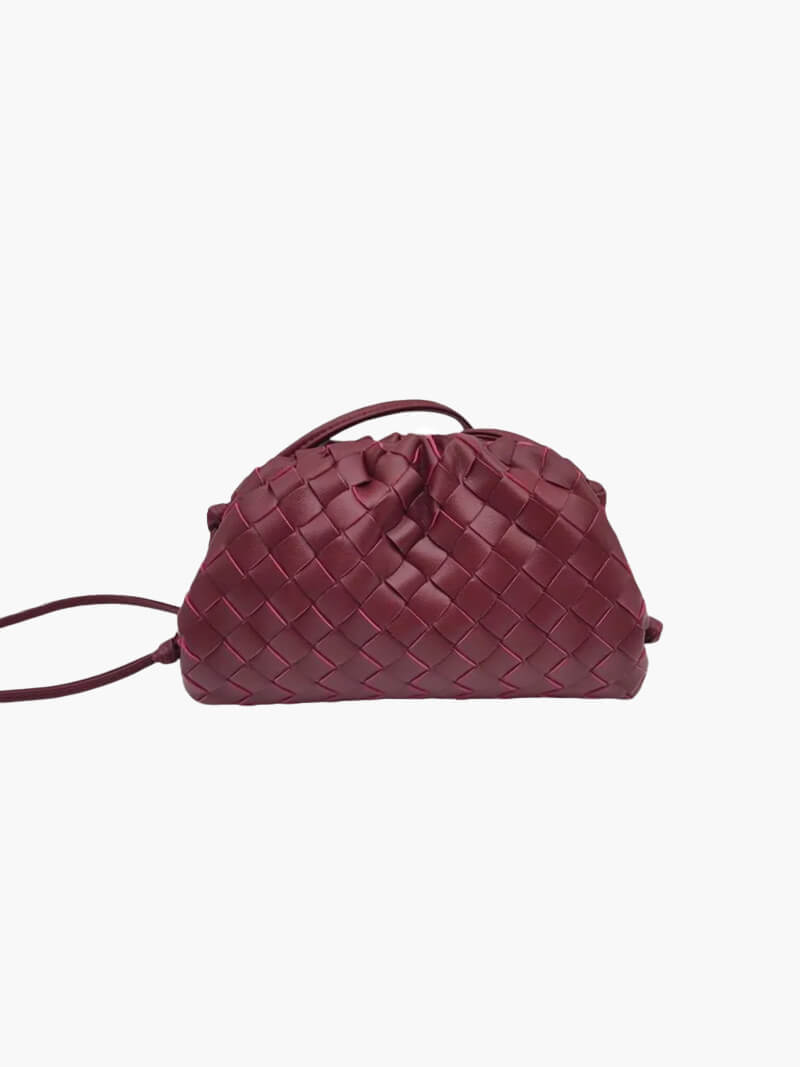 Rhea - Mini Woven Vegan Leather Bag