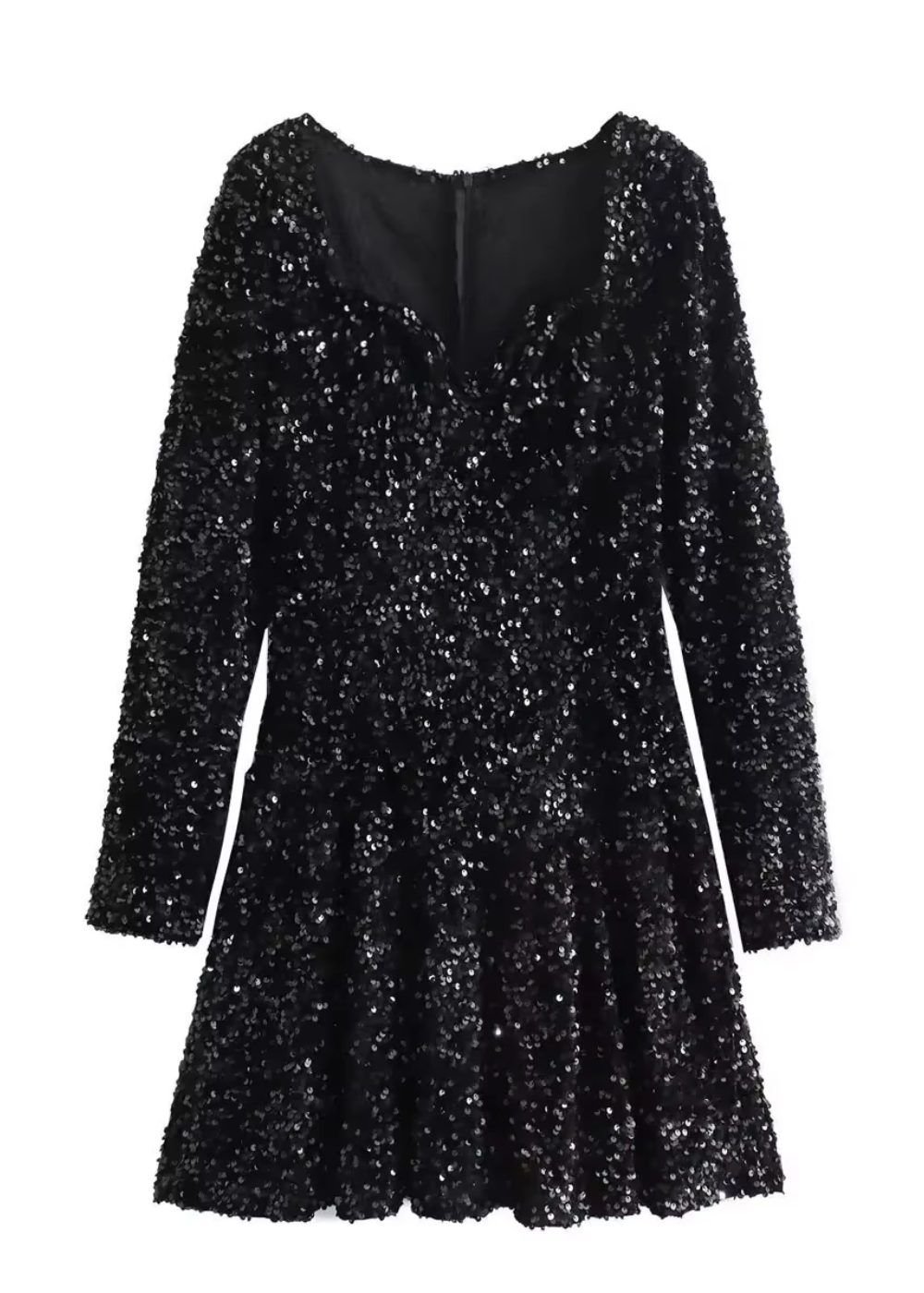 Stella - Black Sequin Mini Dress