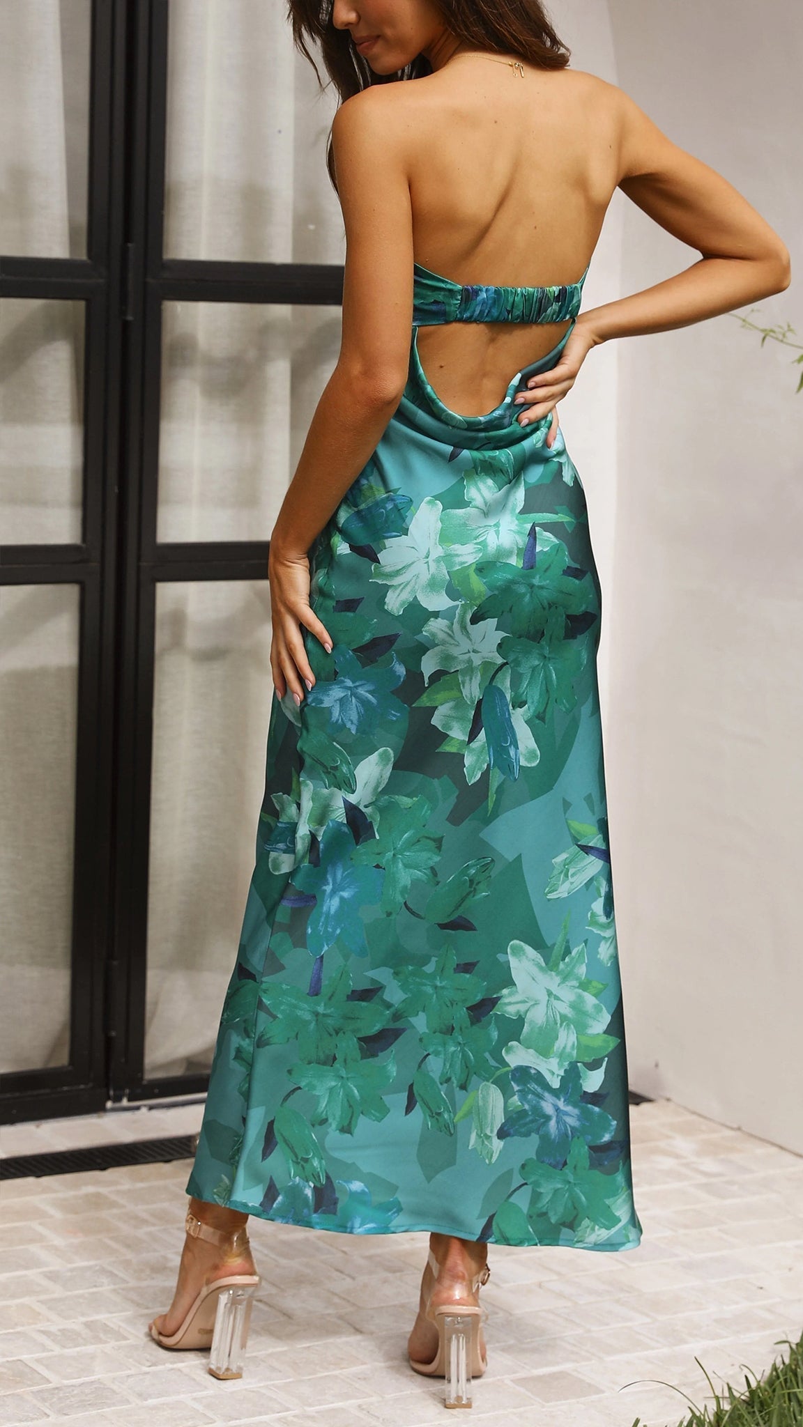 Celestine - Sleeveless Floral Maxi Dress