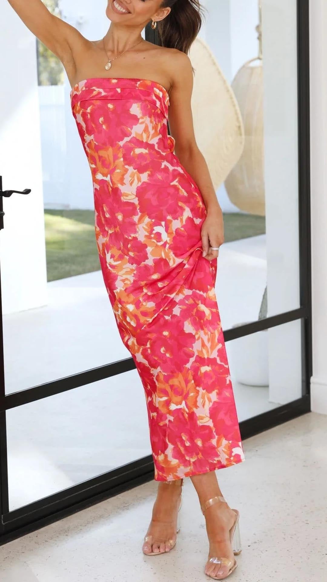 Celestine - Sleeveless Floral Maxi Dress