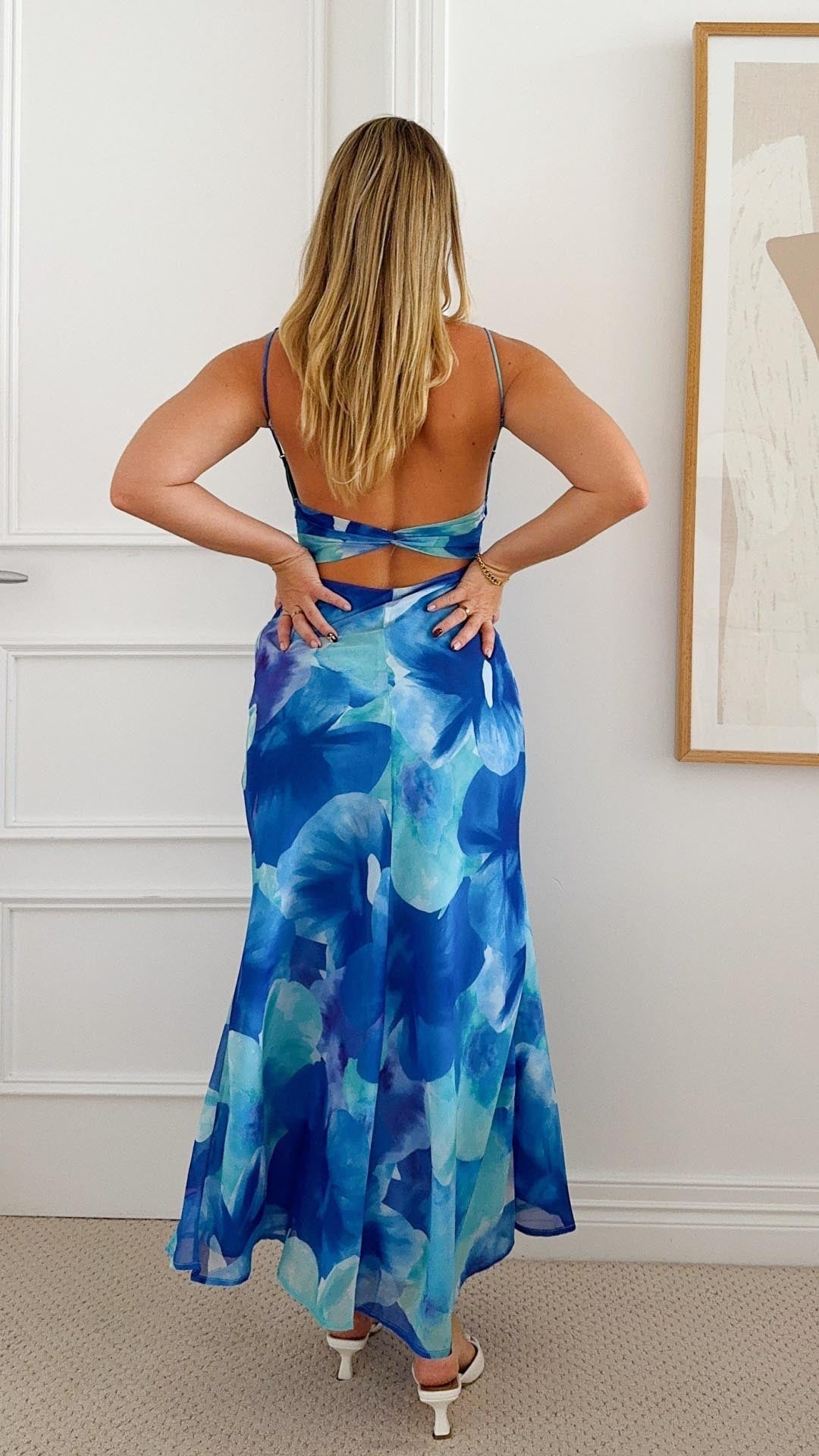 Oceane - Blue Blossom Maxi Dress