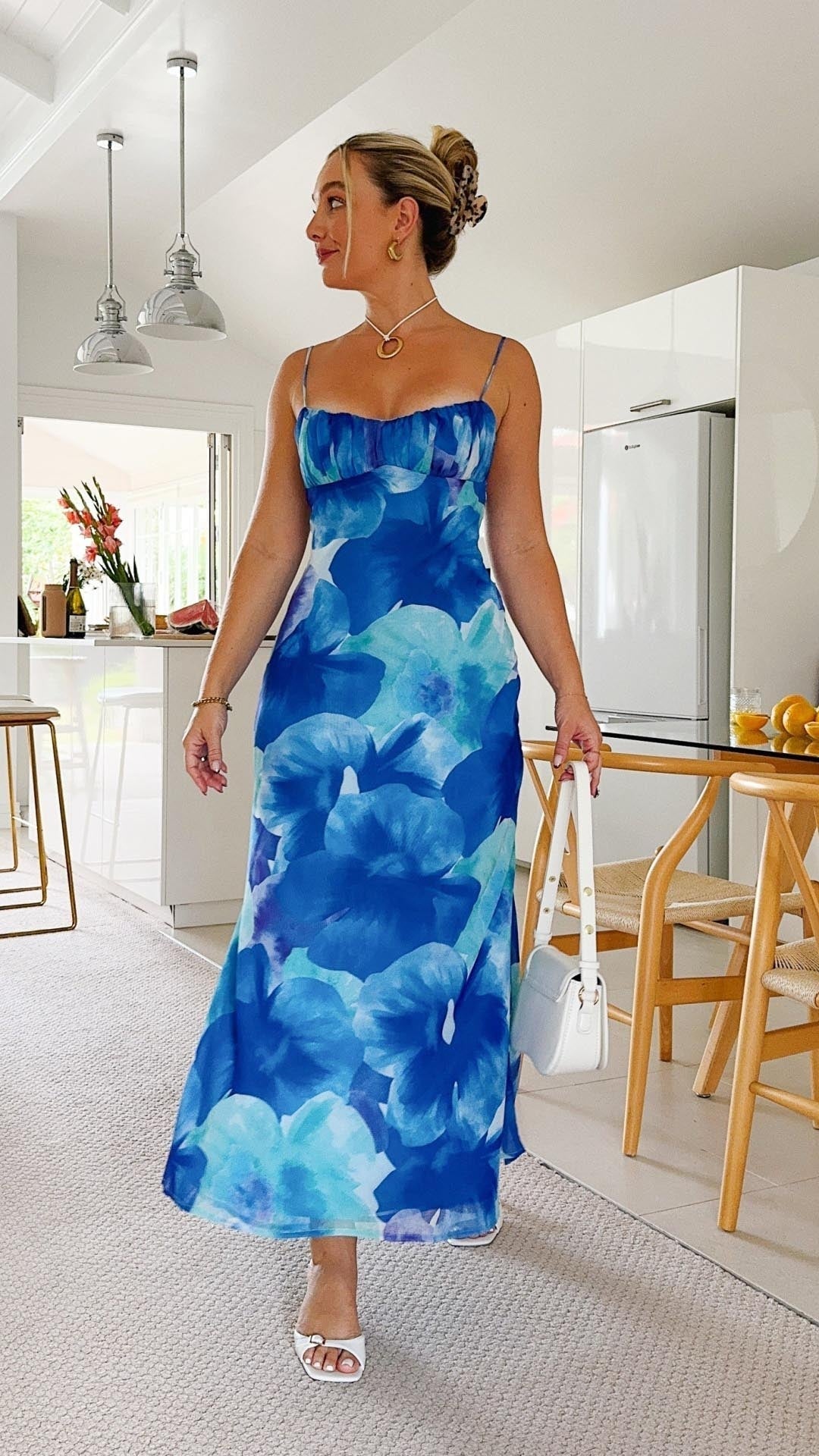 Oceane - Blue Blossom Maxi Dress