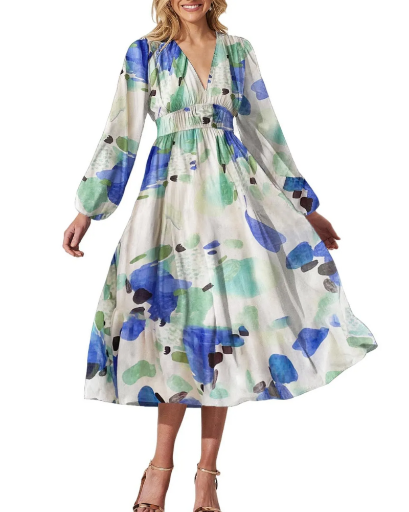 Taylor - Elegant Floral Maxi Dress