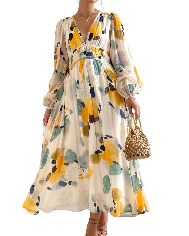 Taylor - Elegant Floral Maxi Dress