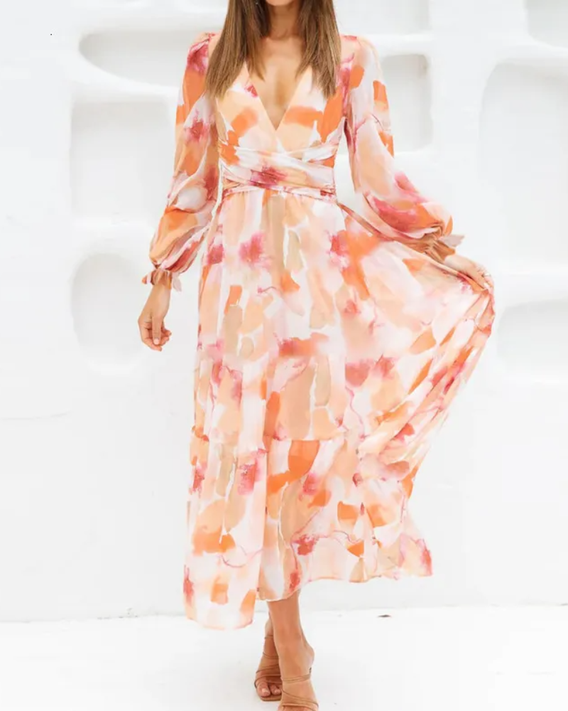 Taylor - Elegant Floral Maxi Dress