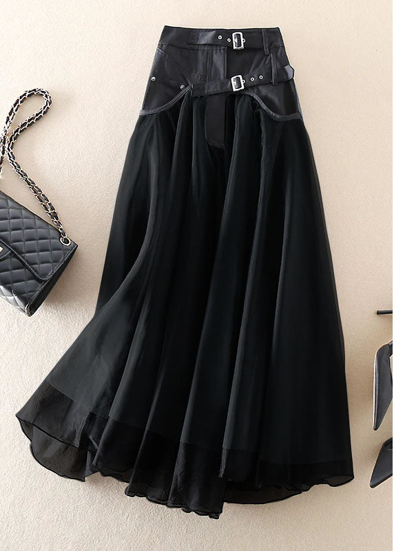Natalie - Women's Tulle Patchwork Maxi Skirt