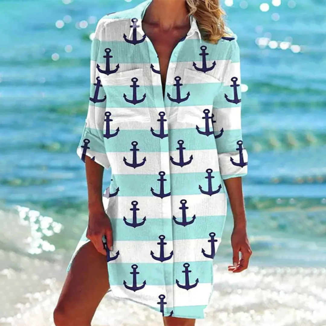 Clara - Relaxed Fit Shirt Dress (Plus Size Available)