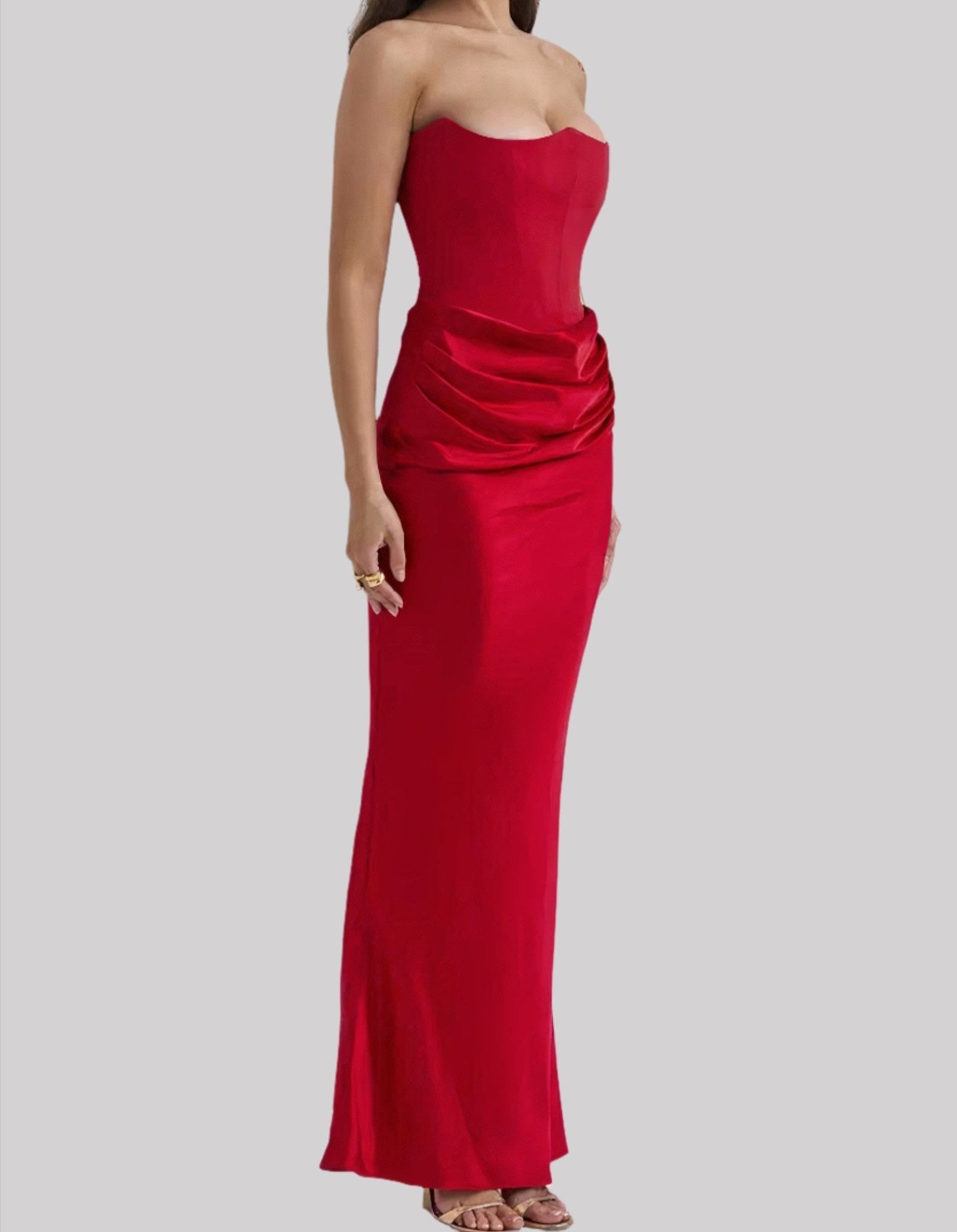 Vera - Strapless Elegant Maxi Dress