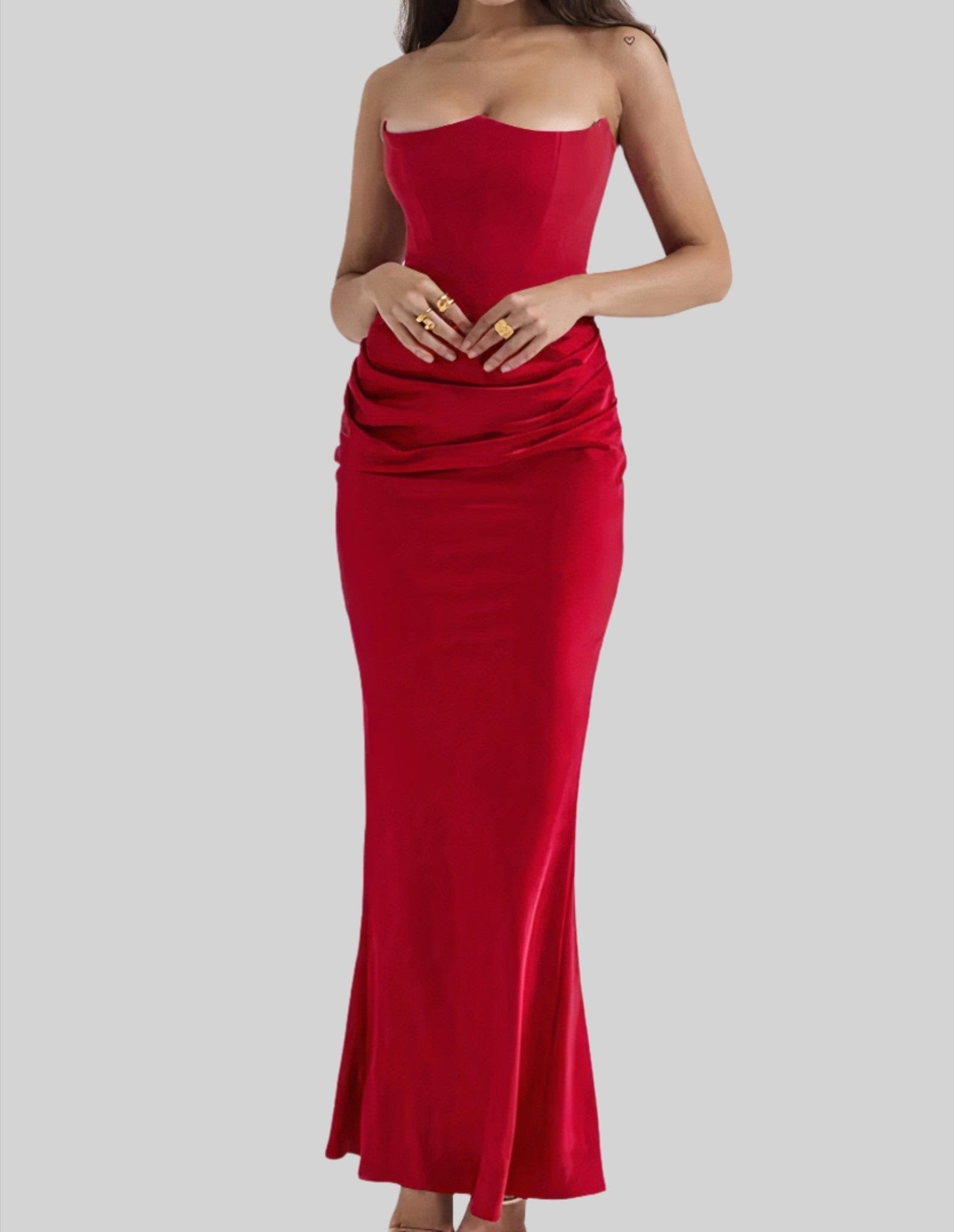 Vera - Strapless Elegant Maxi Dress