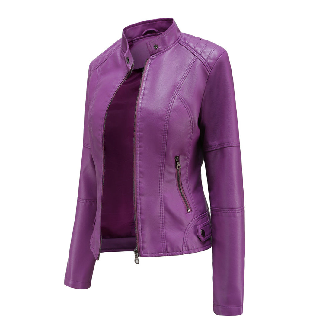 Audrey - Timeless Leather Jacket Classic Elegance with Lasting Style