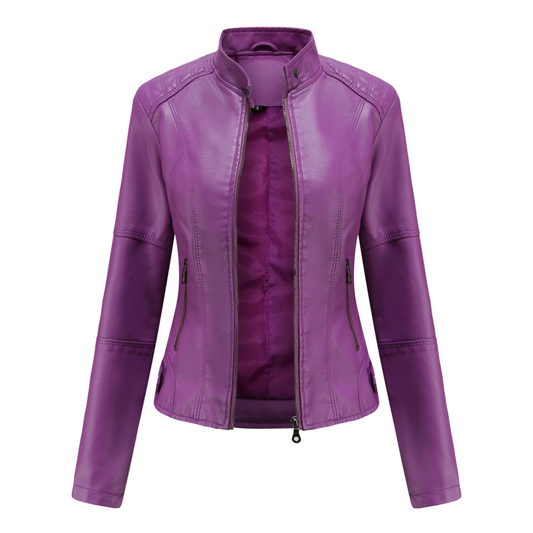 Audrey - Timeless Leather Jacket Classic Elegance with Lasting Style