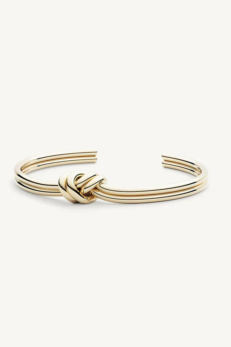 Arabella - Gold Knot Bangle Classy Gold Bracelet