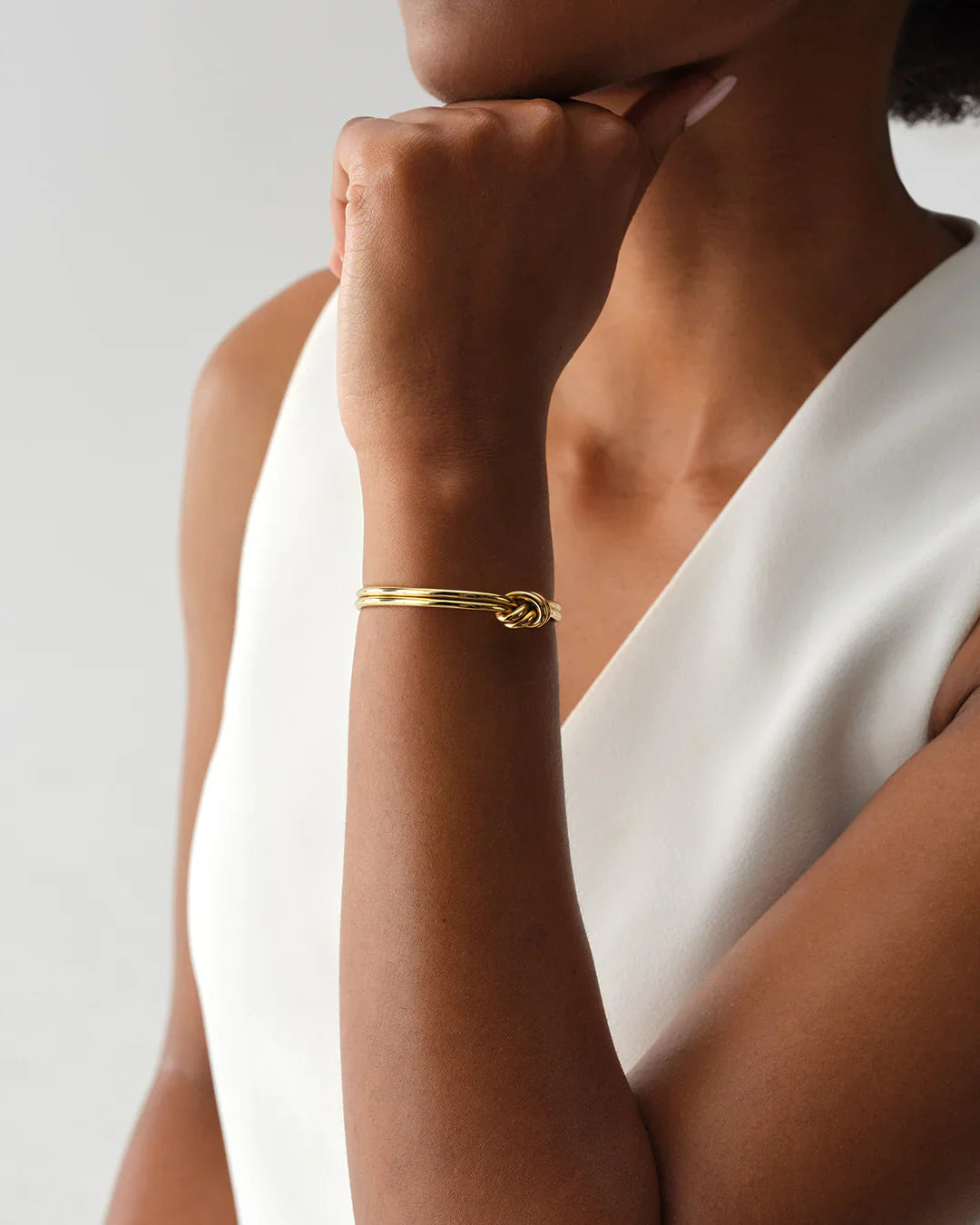 Serenity - Dual Knot Gold Bracelet