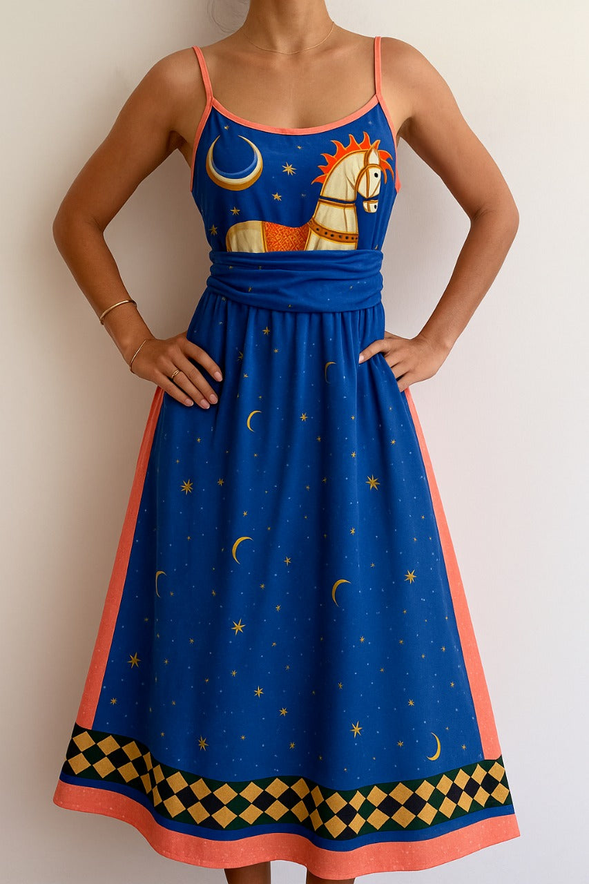 Amelia - Celestial Print Sundress