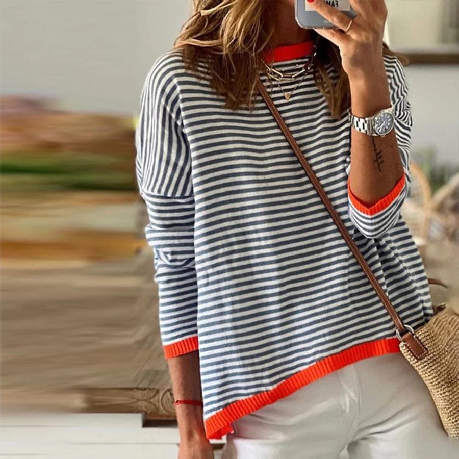 Hannah - Striped Winter Sweater Casual Cozy Wear