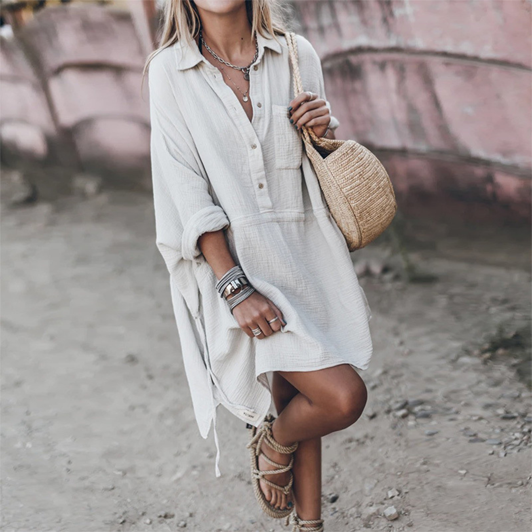 Sage - Casual Loose Dress