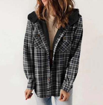 Josie - Women's Hooded Wool-Blend Coat