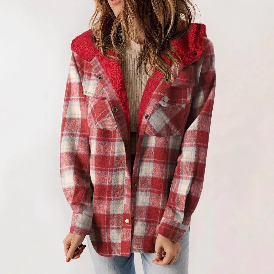 Josie - Women's Hooded Wool-Blend Coat
