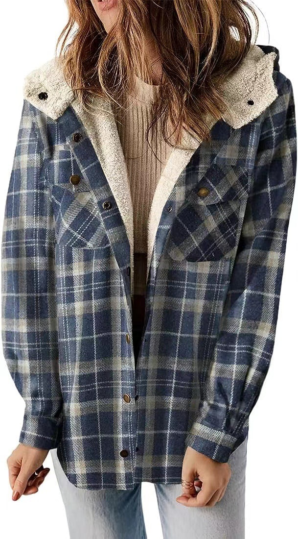 Josie - Women's Hooded Wool-Blend Coat