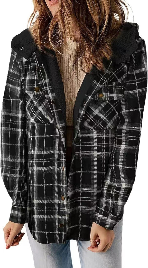 Josie - Women's Hooded Wool-Blend Coat