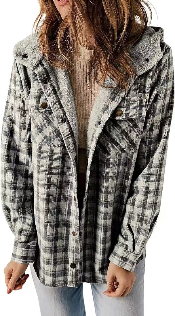 Josie - Women's Hooded Wool-Blend Coat