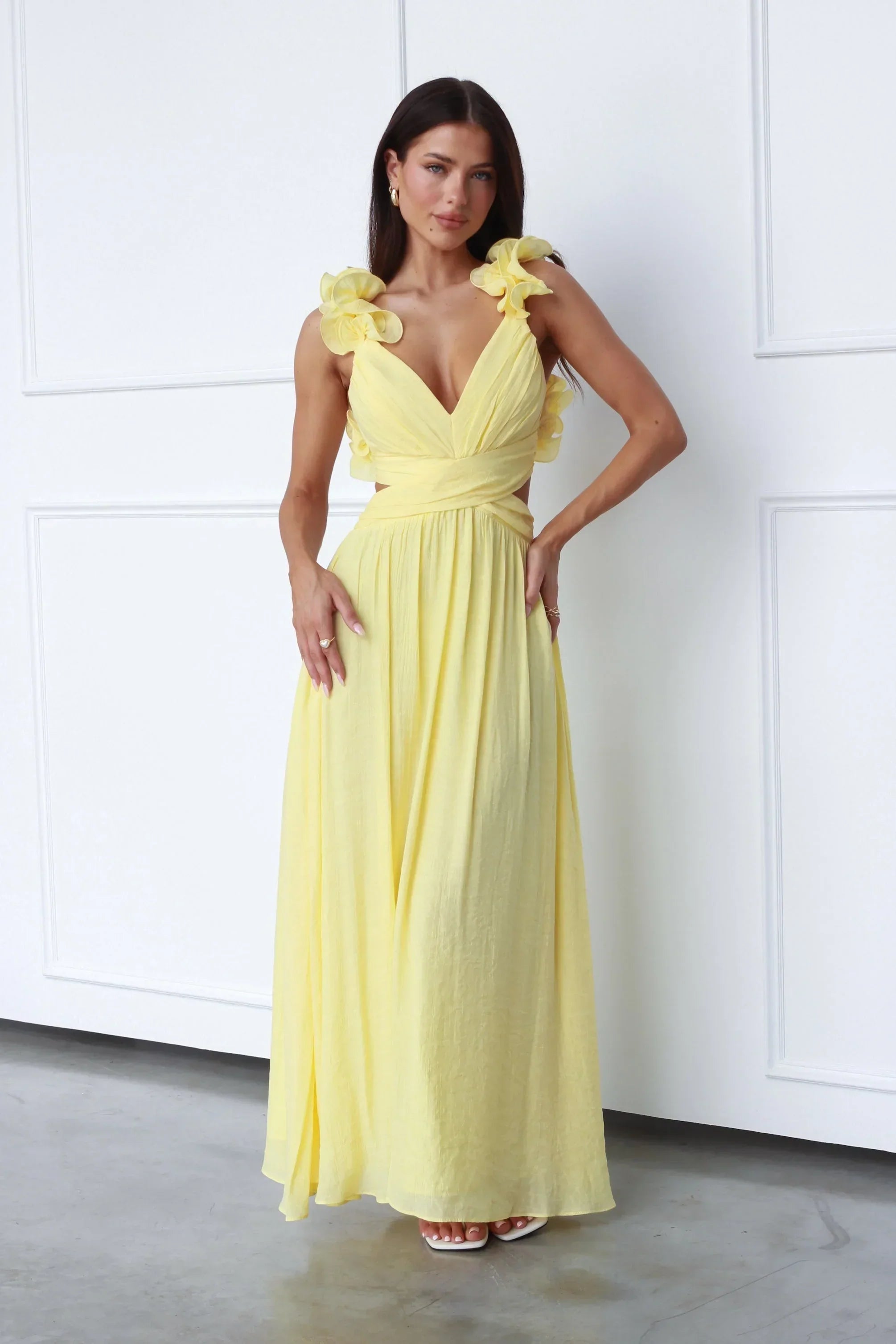 Lola - Elegant Dress With Deep V-Neck